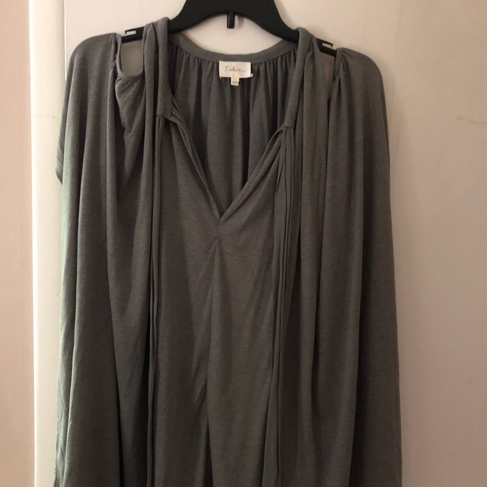 Cold shoulder poncho